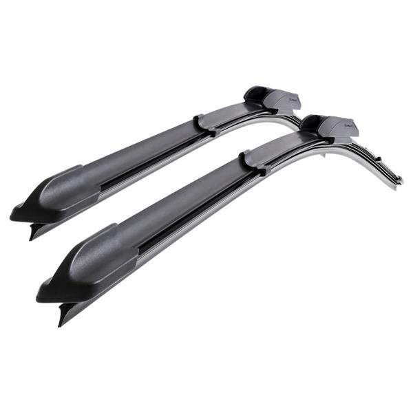 Coppia Spazzole Tergicristallo In Ferro Per Jaguar X-Type (03/2001 – 06/2010) – Attacco Rapido A U