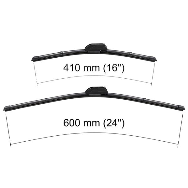 Escobillas limpiaparabrisas para la luna delantera para Ssangyong XLV SUV  (04.2016-2019) - Motgum - escobillas plana Premium Premium