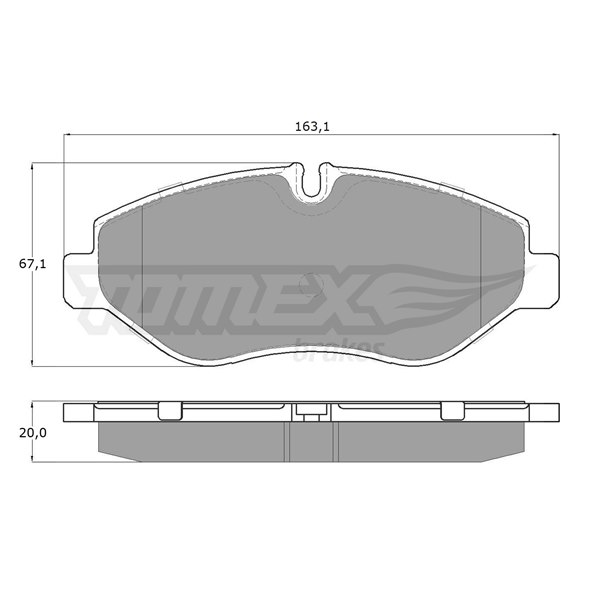 P-FRES044 - Pastiglie freno pasticche freni Anteriori IVECO Daily